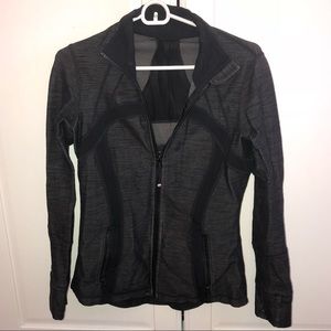 Lululemon Charcoal Grey Zip Up, Size 4